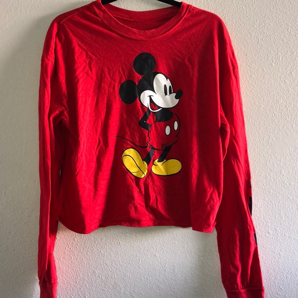 Mickey Mouse red crop tee